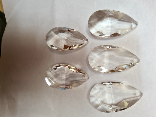 Caireles  Cristal Almendra 5 Cm Calidad Austria X 10 Belgran