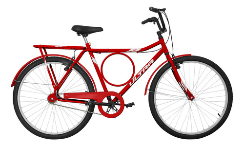 Bicicleta Masculina Tipo Monark Aro 26 Retro Antiga Vermelha