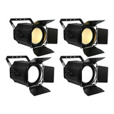 Kit 4 Unidades Pro Cobe 200w Led Branco Quente Frio Fresnel