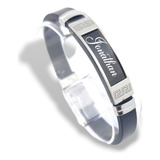 Pulsera Acero Inoxidable Personalizada Grabado Laser