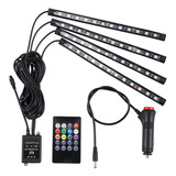 Kit Tiras Luces Led Interior Neon Rgb Tunning Auto 12v A-vip