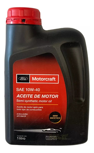 Aceite Motorcraft 10w40 X1l (semisintético)