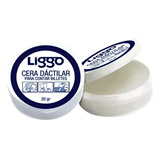 Cera Dactilar Antibacterial P/contar Billetes X 20 Gr Liggo Color Blanco