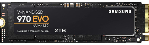 Ssd M.2 Nvme Samsung 970 Evo, 2tb, Tecnología Nand, 3500mb/s