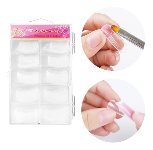 Caja 100 Unidades. Uñas Acrilicas, Gel, Manicure Profesional