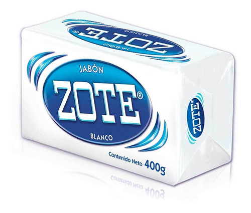 Jabón En Barra Zote® Detergente, Aroma Blanco, 400 G