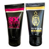 Gel Lubricante Masculino Titan Gold +mujer Excitante Sexshop