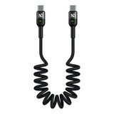 Cable Tipo C A Tipo C Mcdodo Espiral Retractil 1.8m