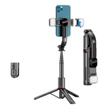 Tripode Y Monopod 2 En 1-360° Control Bt Doble Luz Led