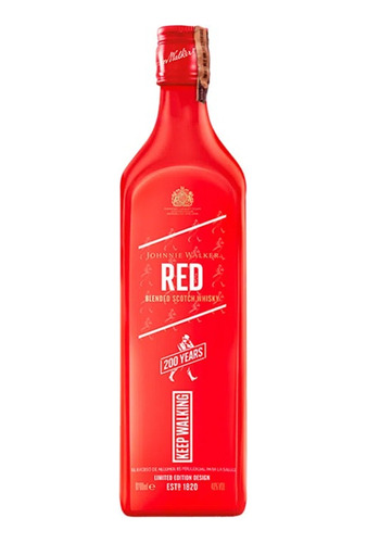 Whisky Johnnie Walker Red Label Edición 200 Años 700ml      