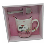 Taza Cerámica Chica Decorada Love Regalo Mama 6 Oz