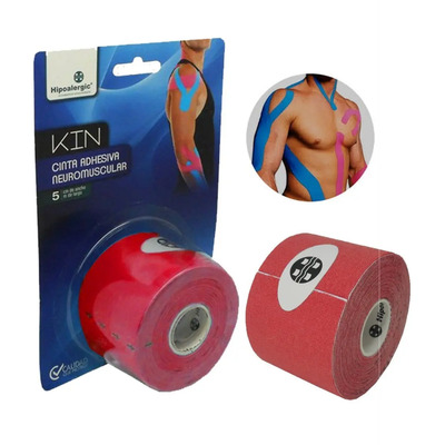Cinta Kin Tapping Vendaje Neuromuscular Color Rojo | MercadoLibre