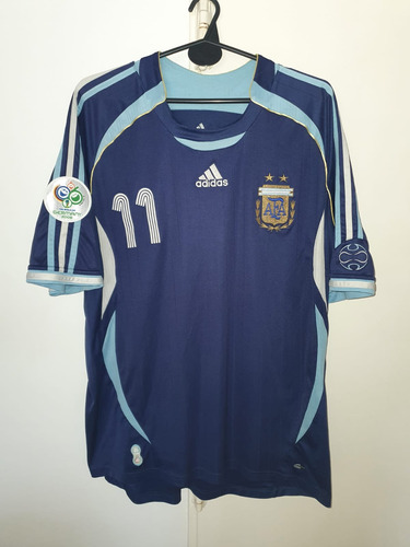 Camiseta Seleccion Argentina Wc2006 adidas Azul Carlos Tevez