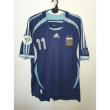 Camiseta Seleccion Argentina Wc2006 adidas Azul Carlos Tevez