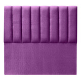 Respaldo Tubular Vertical King Lino Morado