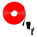 Tira Neon 5mt Seccionable Con Adaptador 110v Elige Color Mg Luz Rojo