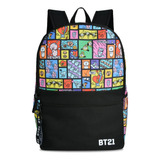 Mochila De Laptop De Amigos De Línea Bt21, Bolsa De Viaje De