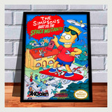 Quadro Decorativo Capa A3 33x45 Bart Simpson Nintendinho Nes