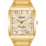 Relógio Orient Masculino Dourado Retangular - Ggss1007 C2kx