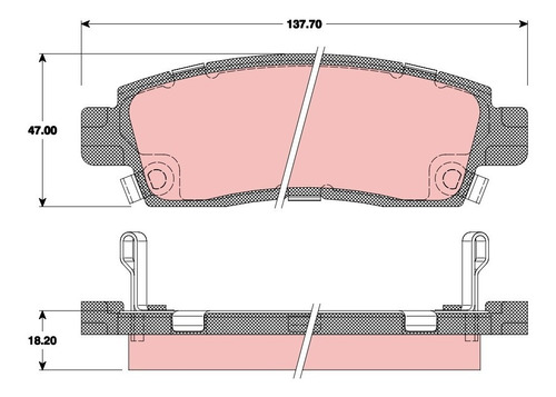 Pastilla Freno Trasera Chevrolet Trailbalzer 2001 2009 Foto 4