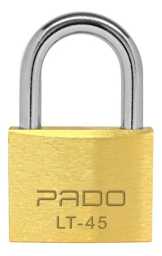 Cadeado Pado Latao 45mm Segredo Unico Mesma Chave Dourado