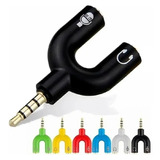 Adaptador Audio Splitter 3.5mm Doble Microfono + Audio Pc Xl