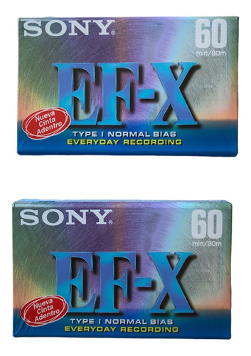 Cassette Sony Efx 60min Sellado
