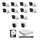 Dvr 16 Canais Hilook + 12 Cameras  Hilook + Hd 1t + Brinde