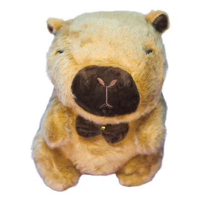 Peluche De Capibara Con Moñito Suave Y Abrazable | Meses sin interés