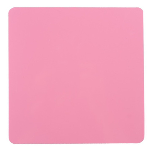 Tábua Placa De Corte Mini Profissional Para Cozinha 20x20cm Cor Rosa