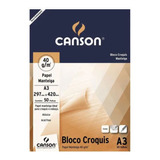 Bloco Canson Croqui A3 Papel Manteiga Com 50 Fls