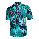 Camisa Hawaiana Casual Con Botones Para Hombre, Fiesta, Vaca