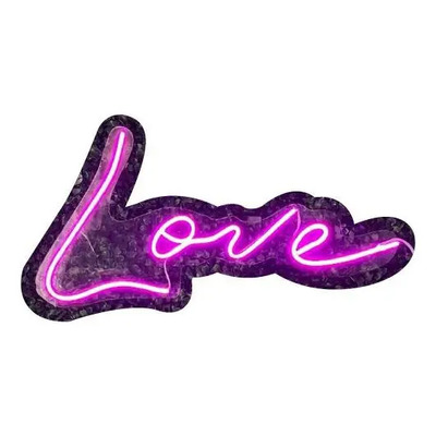 Letrero Led Neon Love Novios Boda Decoración Nails Lashes | Meses sin interés