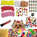 Kit Iniciante Em Laços Pet/elásticos, Strass,pompom,chaton 