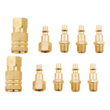 10pcs 1/4 Npt Compresor De Aire Manguera Conector Acoplador