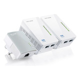 Kit Wifi Tl-wpa4220t De Tp-link Av600 Powerline 2 Ethernet, 3 Unidades