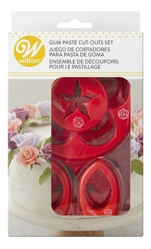 Kit De Cortadores Figura Flores Para Pasta De Goma Wilton