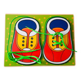 Juguete Didáctico Aprender Amarrar Los Cordones Zapatos Niño