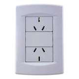 Llave De Luz Armada 2 Tomas 10a Sica Life Blanco Corriente Nominal 10 A Voltaje Nominal 220v