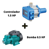 Bomba Agua Periferica Leo Apm37 0.5 Hp + Controlador 1.5 Hp 