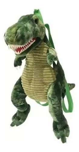 Mochila De Peluche Dinosaurio T Rex Dino Para Niñ@s Escolar