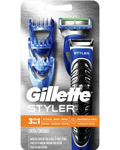Barbeador Elétrico Styler 3 Em 1 Gillette
