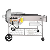 Bbqmall Carrito De Mesa Para Parrilla Weber De 22 Y 18 Pulga