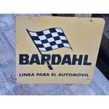 Antiguo Cartel Lubricantes Bardahl Doble Faz No Enlozado