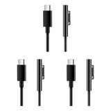 Cable De Carga 3x Para Surface Connect A Usb C Compatible Co