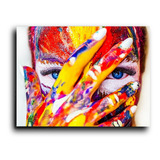 Cuadro Decorativo Canvas Colores Persona Mano Textura 80*120