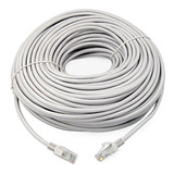 Cable De Red Cat6 Rj45 De 20 Metros Cruzado Interior Armado