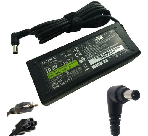 Fonte Para Notebook Sony Vgp-ac19v4 Sony Vaio 19.5v 4,7a