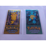 Tarjetas Pokemon Topps Jumbo Pikachu Squirtle Tv Animation 