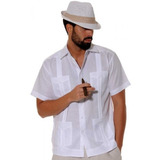 Guayabera Yucateca, Modelo Clasica, Algodon, Manga Corta